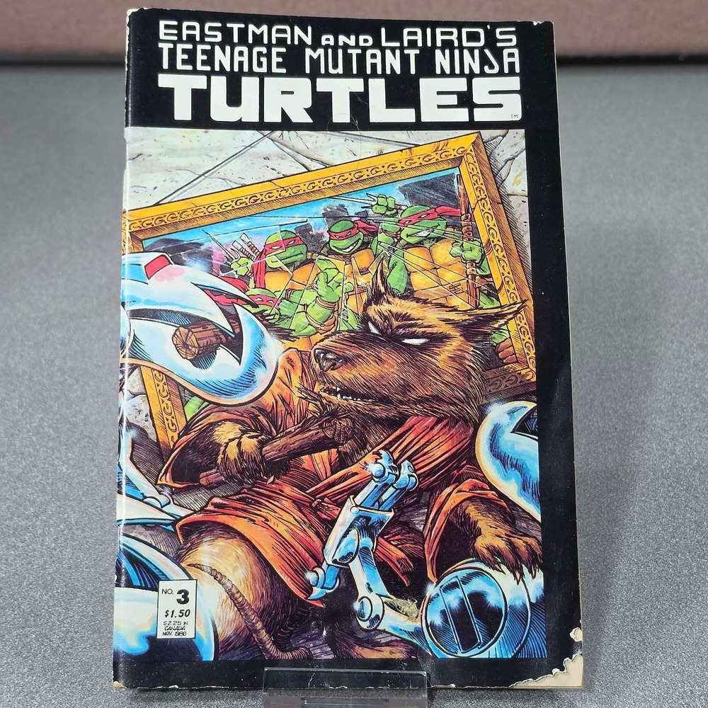 Mirage TMNT Comic Book No. 3 1988 Black White Fair Master Splinter Mousers